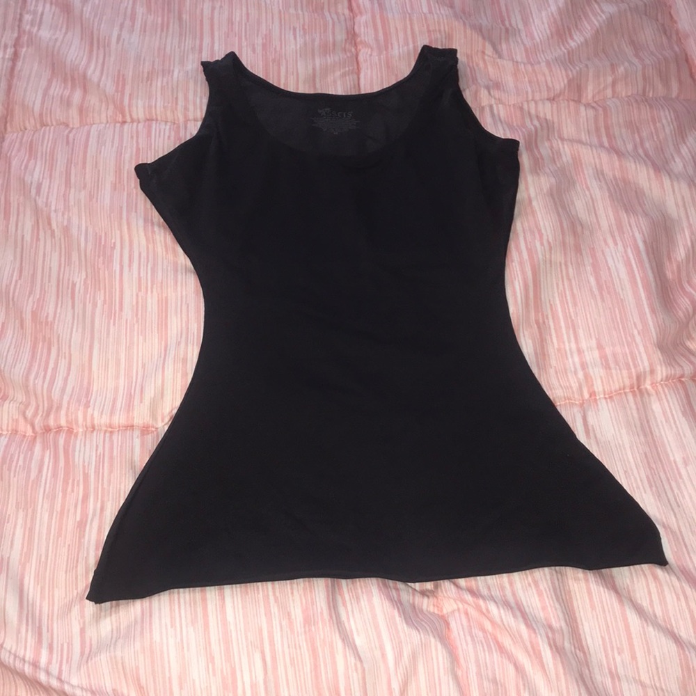 Black Waist Training Tank Top